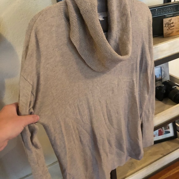 Tan cowl neck sweater - Picture 3 of 5